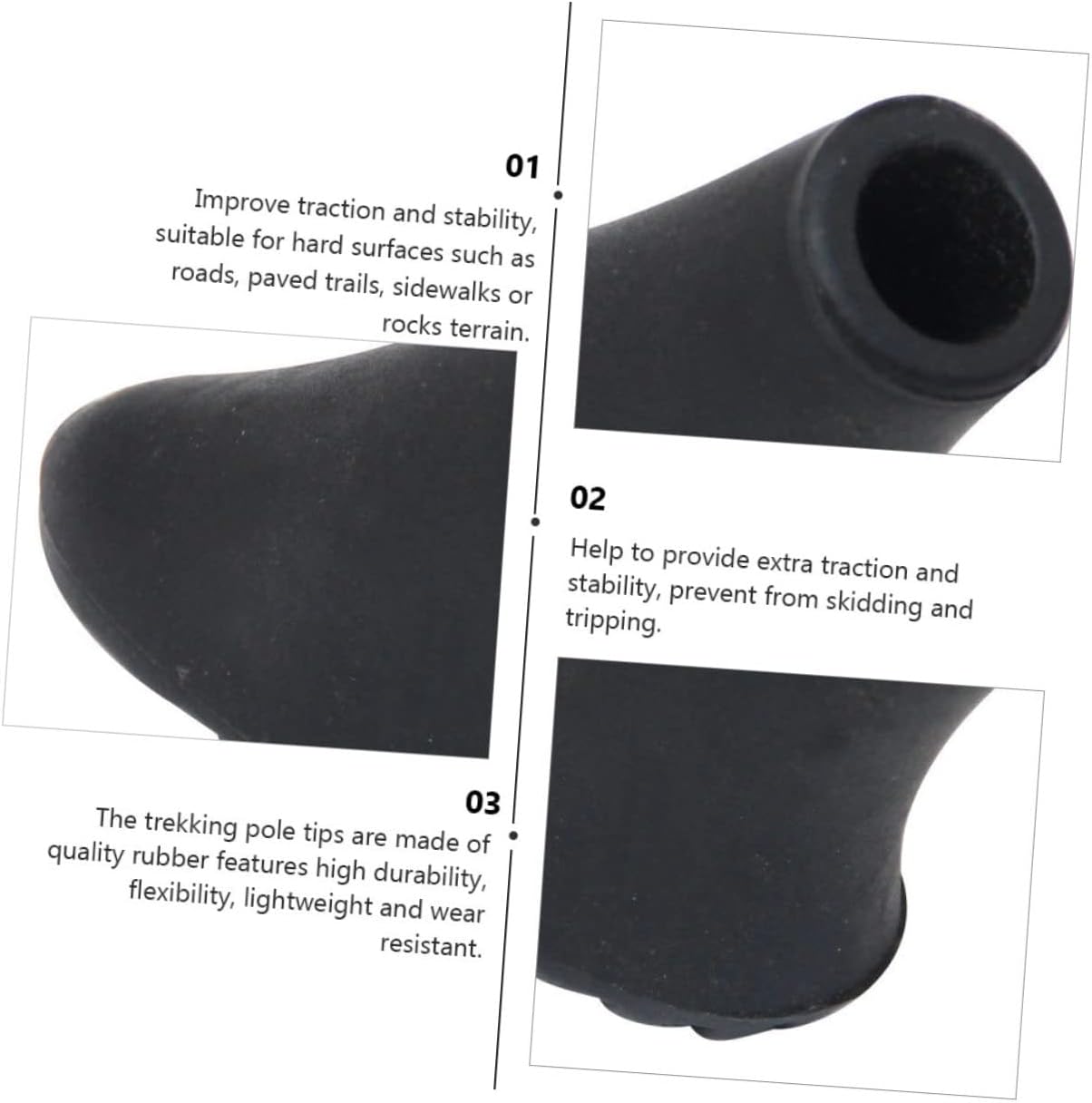 Alpenstock Accessories Trekking Pole Tips Sticks Caps Replacement Walking Sticks Caps Trekking Pole Tip