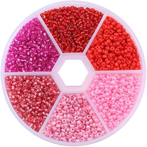 Miniatura 7 de Juego de 20000 cuentas de cristal de 0.079 pulgadas (0.079 in), collar de cristal surtido, cuentas radiantes surtidas, caja de almacenamiento para