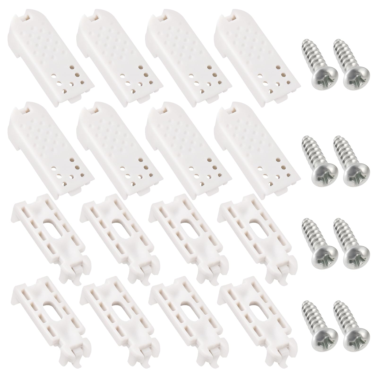 ECSiNG 8 Sets Pleated Blind Clamping Bracket Spare Parts for Tensioned Pleated System 2001