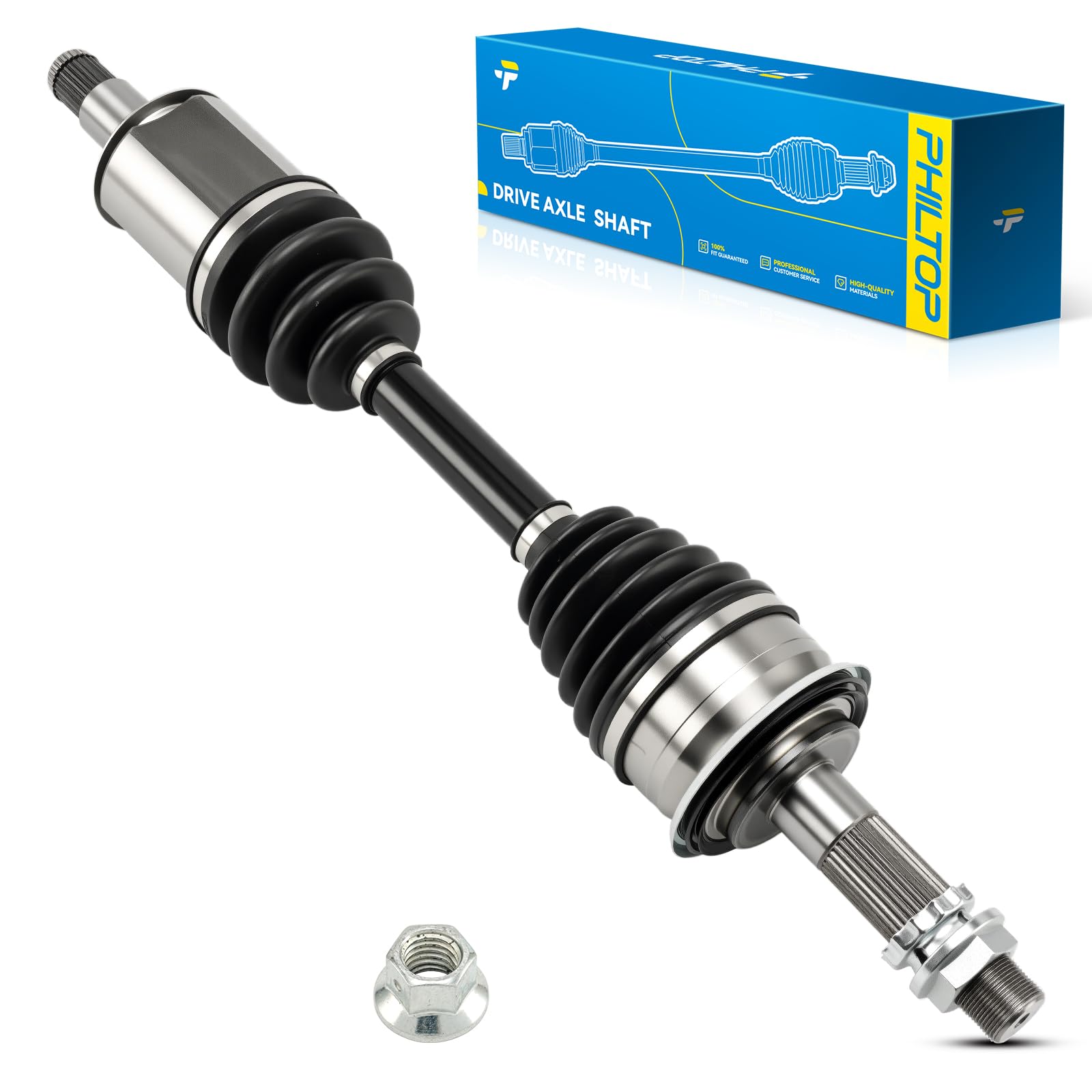 PHILTOP Front CV Axle Shaft Assembly for Toyota Tacoma 1995-2004, Toyota 4Runner 1996-2002, 66-5134 CV Axle Shafts