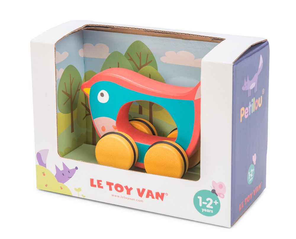 Le Toy Van - Jouets à Tirer ou à Pousser - Leo l'oiseau sur Roues