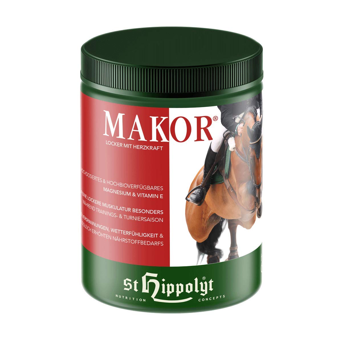 St.Hippolyt 3kg Eimer Makor Horse Care enrichi en magnésium et vitamine E