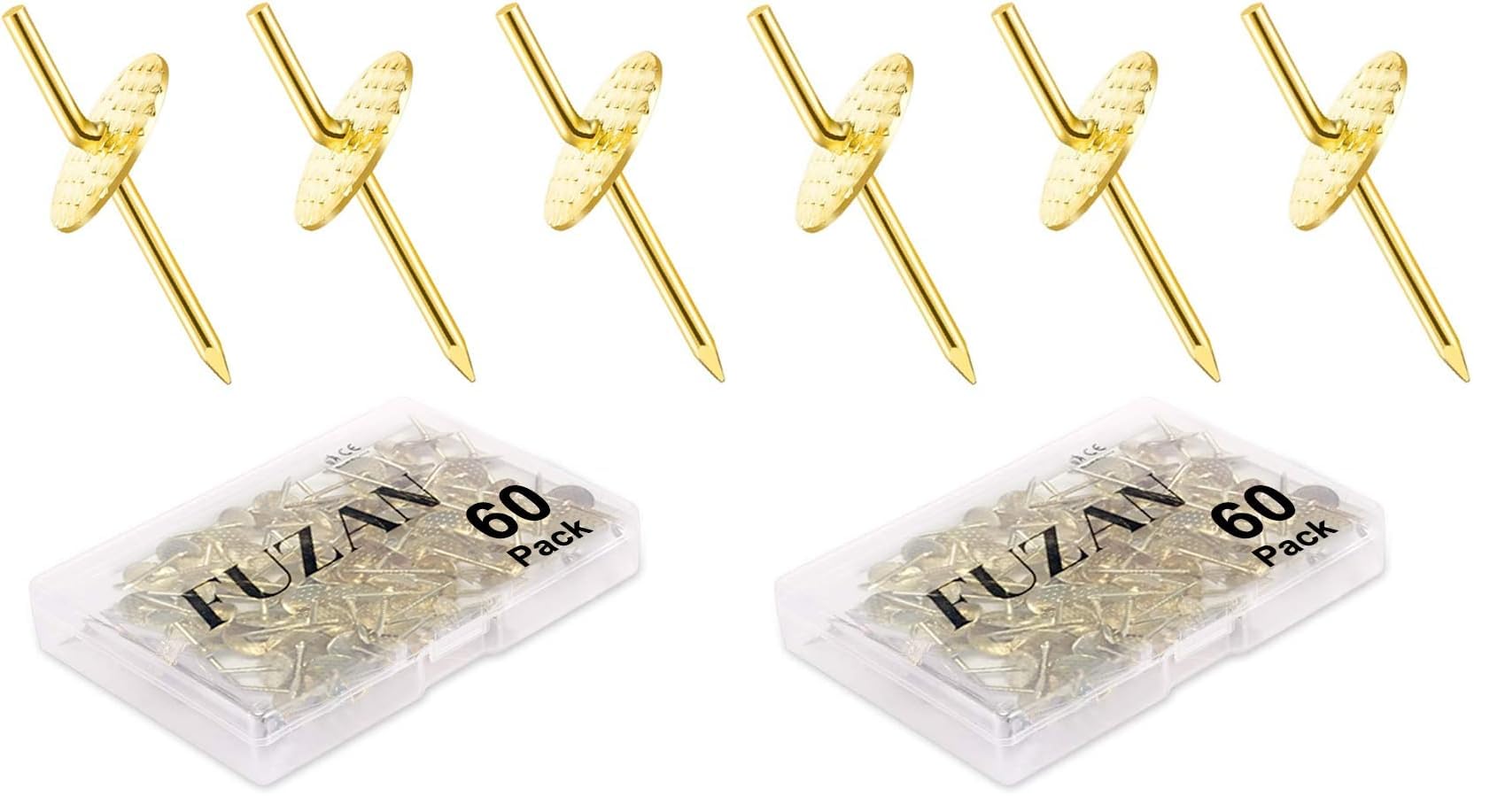 72 pcs Picture Hangers with 10-60lbs, 4 Different Size Picture Hangers, Iron Alloy Nail Hooks, Plaster Picture Hanging Kit on Wooden/Drywall Hanging Hardware for Clock, Mirror, Jewelry — Amazon image 10