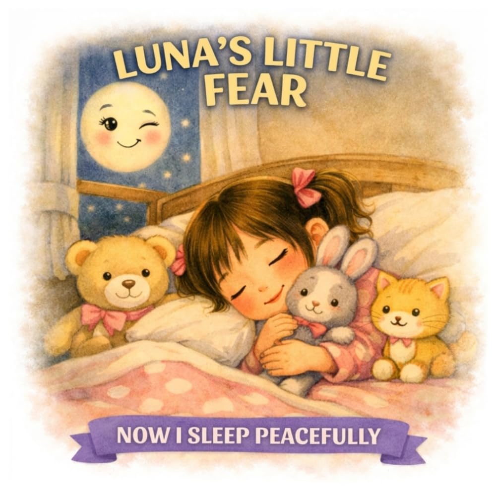 LUNA'S Little Fear: A Journey throw night fear. Emotional book for kids. Lessons