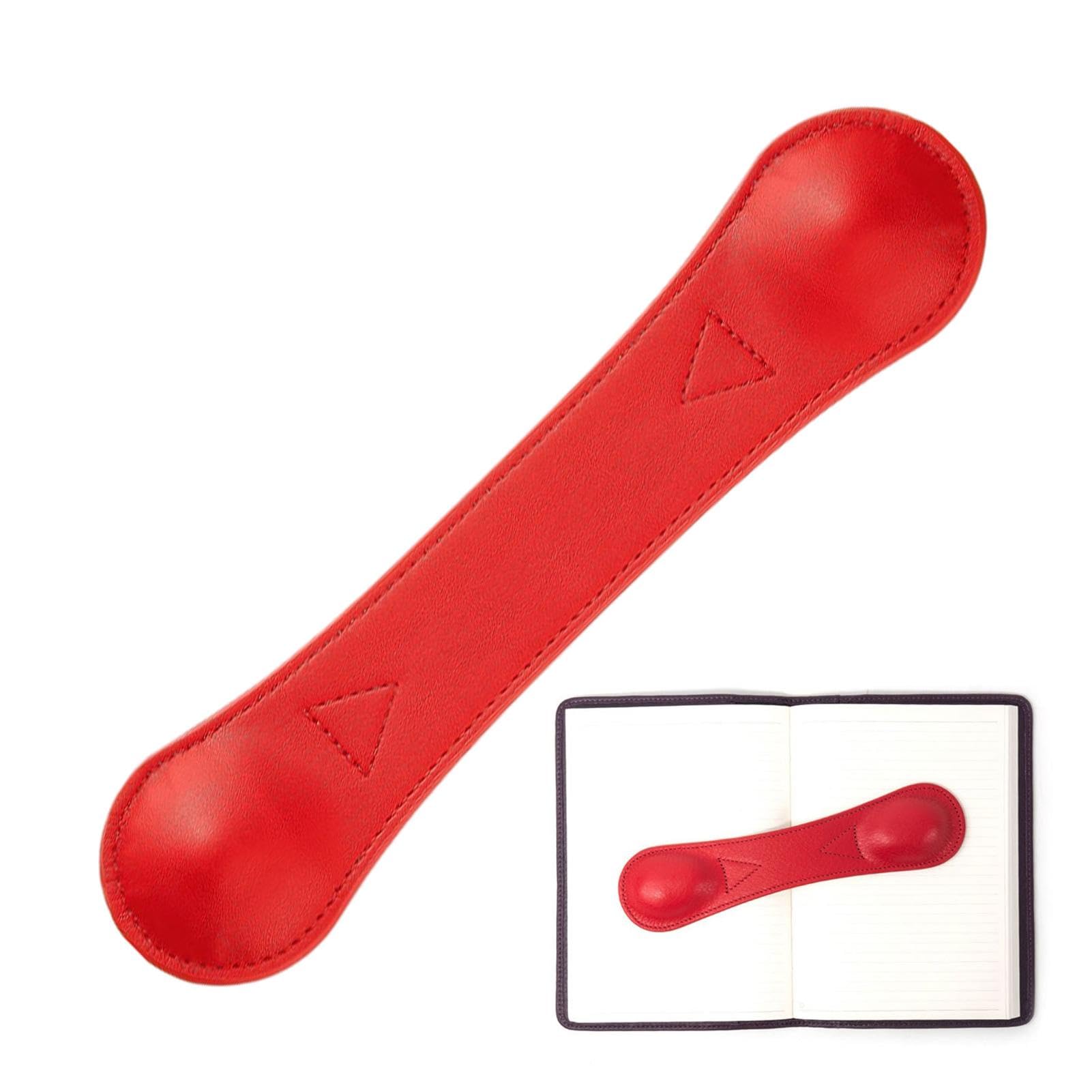 Leather Bookmark Magnet Weighted Book Page Holder Leather Weighted Book Page Holder for Open Cookbook Paperback Textbook Reading, Each 52 G