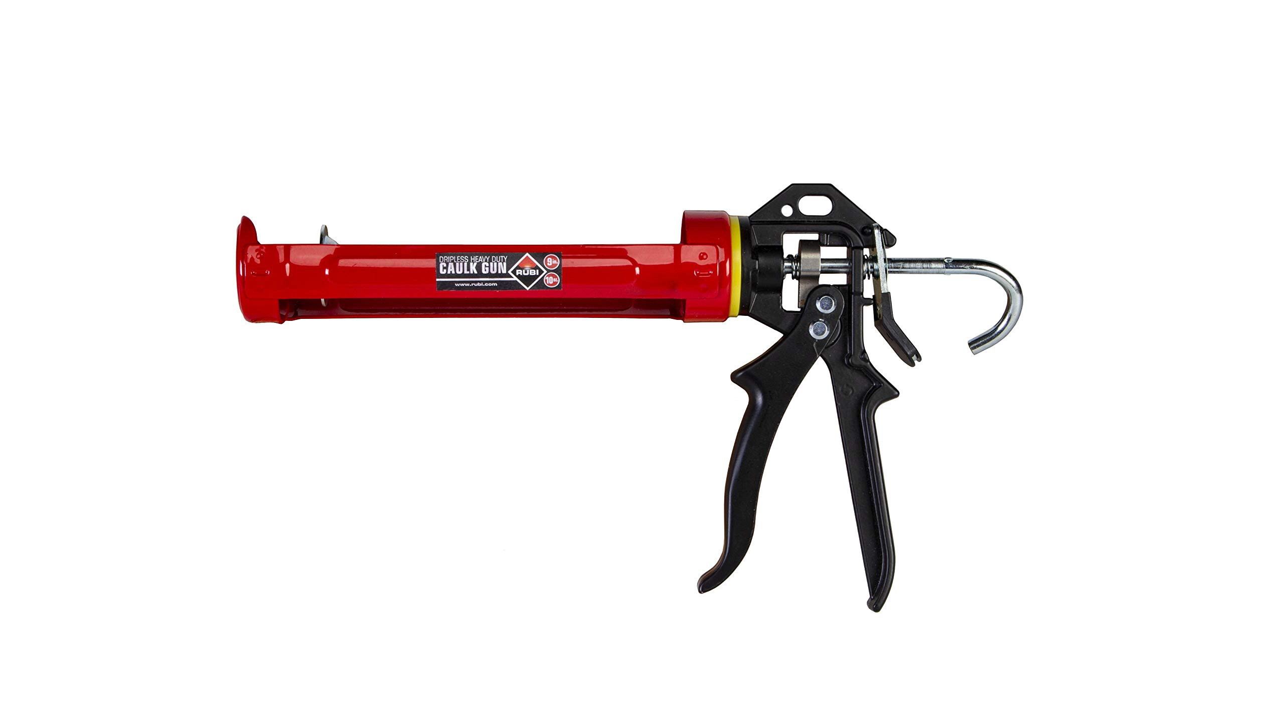 Dripless Heavy-Duty 10 Oz Caulk Gun – 9-Inch Manual Caulking Tool with 12:1 Thrust Ratio for Precision Application