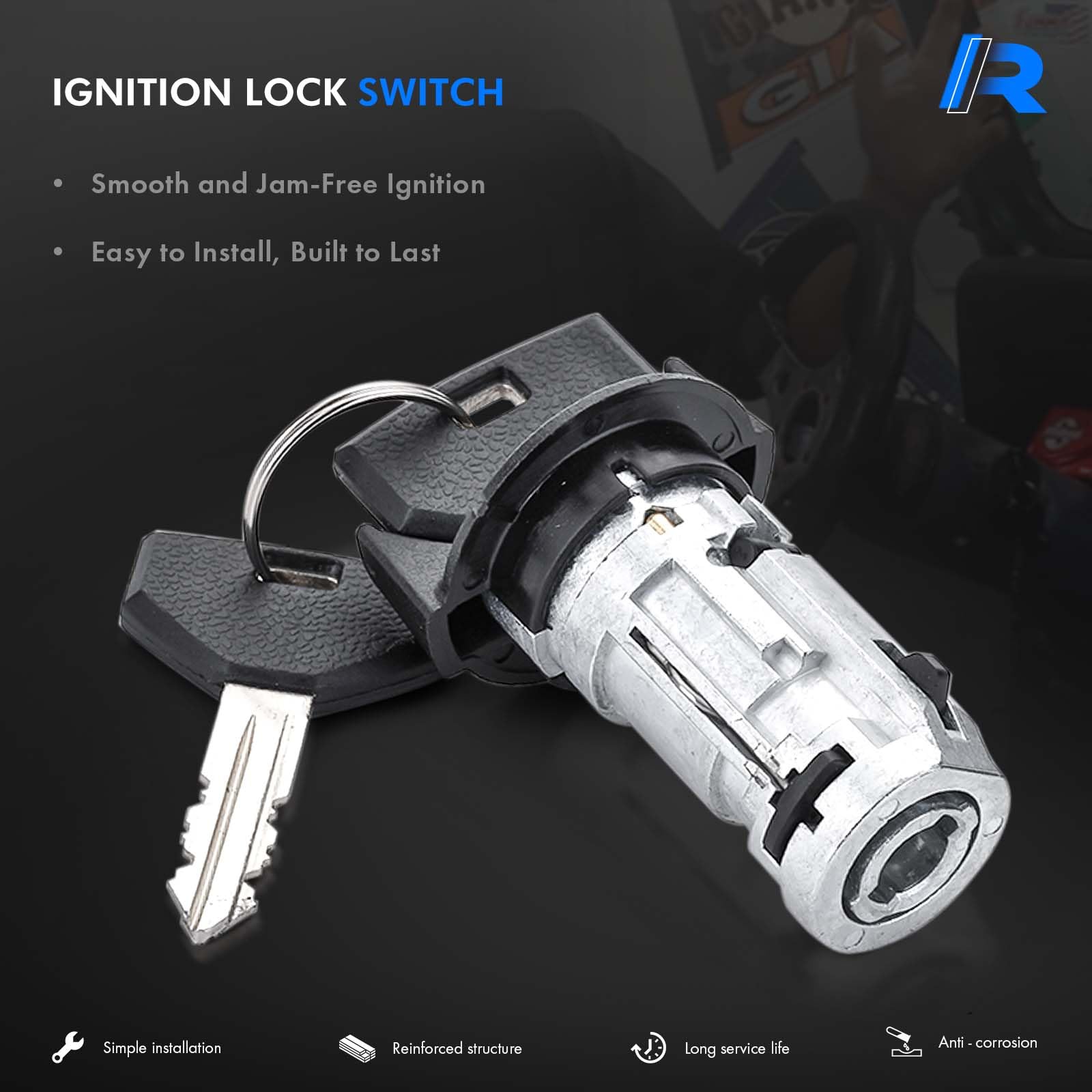 Ignition Switch & Door Lock Set For Jeep Wrangler YJ, Cherokee XJ 1990-1996 With Keys