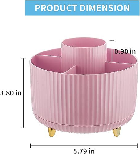 Miniatura 5 de Marbrasse Portalápices giratorio de 360 grados+Portalápices de madera