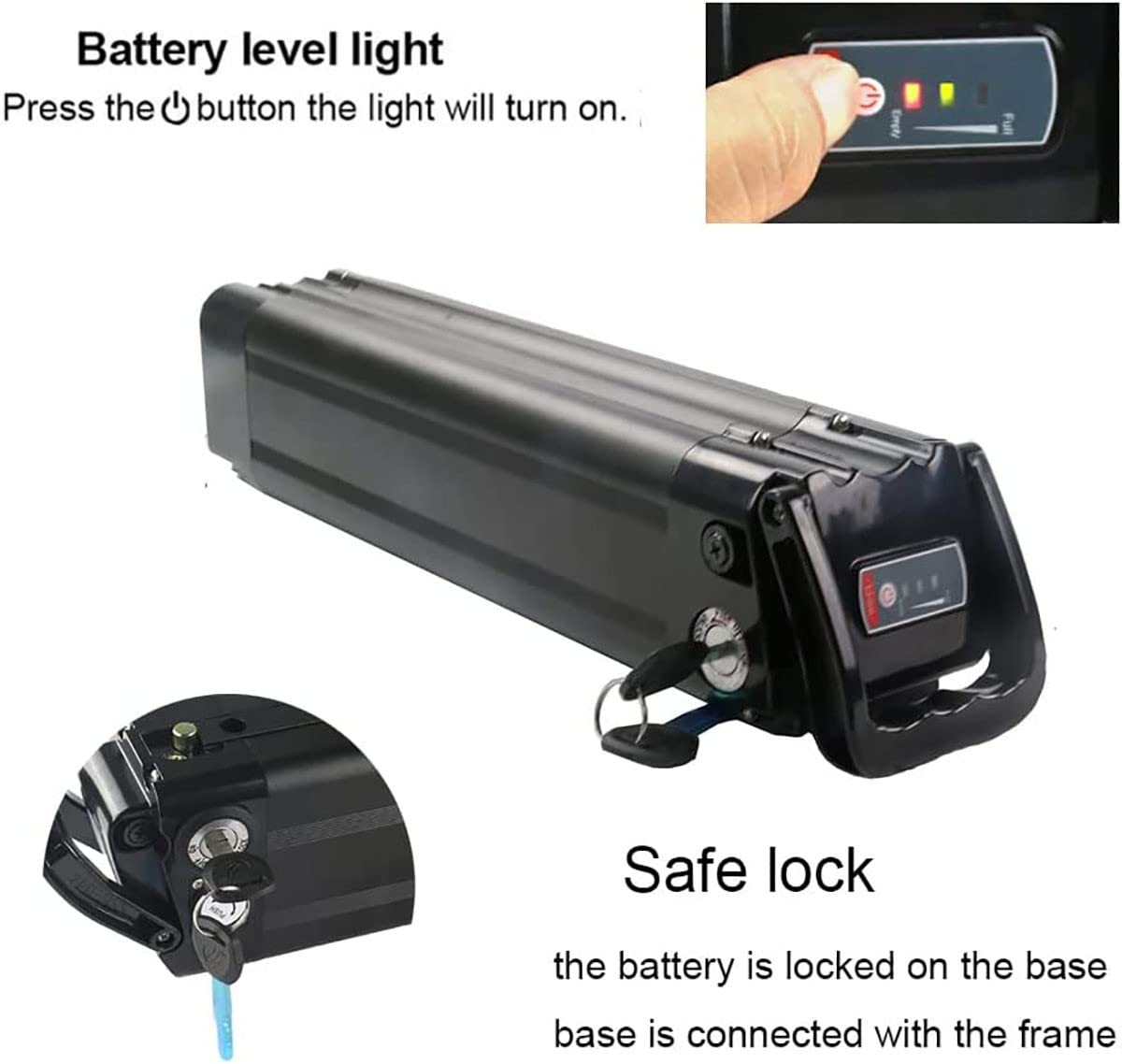 E-bike Accu 36V/48V – 10Ah Tot 40Ah, Met BMS En Lader, Voor Motoren 200W-1000W