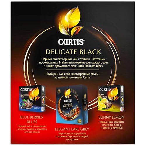 Miniatura 6 de CURTIS DELICATE BLACK TEA  Bolsas de té gourmet  Un té negro naturalmente suave y rico sabor  Té negro de hoja pequeña  100 bolsas infusoras de té