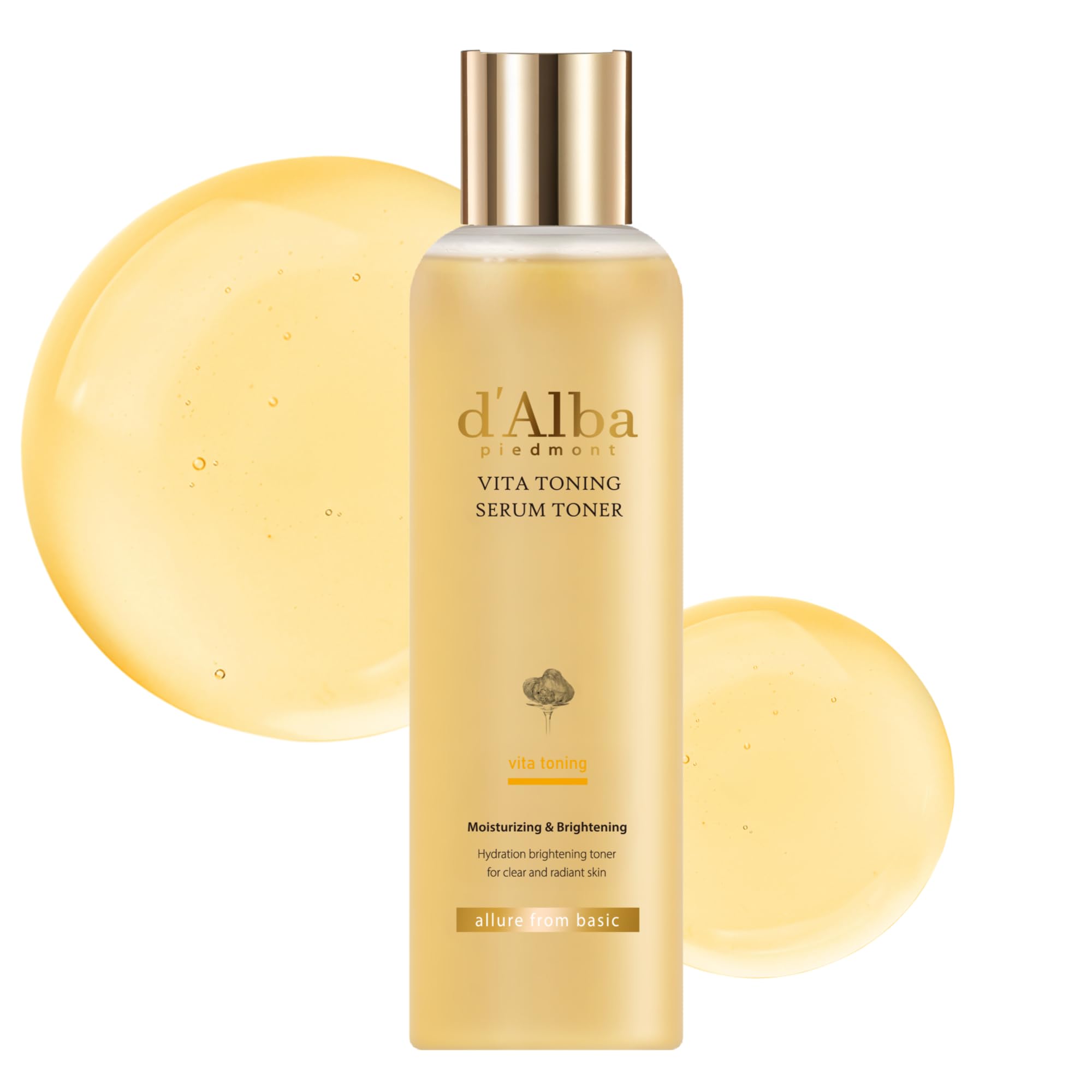 ダルバ(d'Alba) ビタトーニングセラムトナー180ml - 美白 ビタミナムス水11.76% グルタチオン セラムトナー 化粧水 水分保湿 低刺激 肌のキメ ツヤ 潤い べたつかない ゆらぎ肌 乾燥肌 敏感肌 透明感 しっとり ヴィーガン