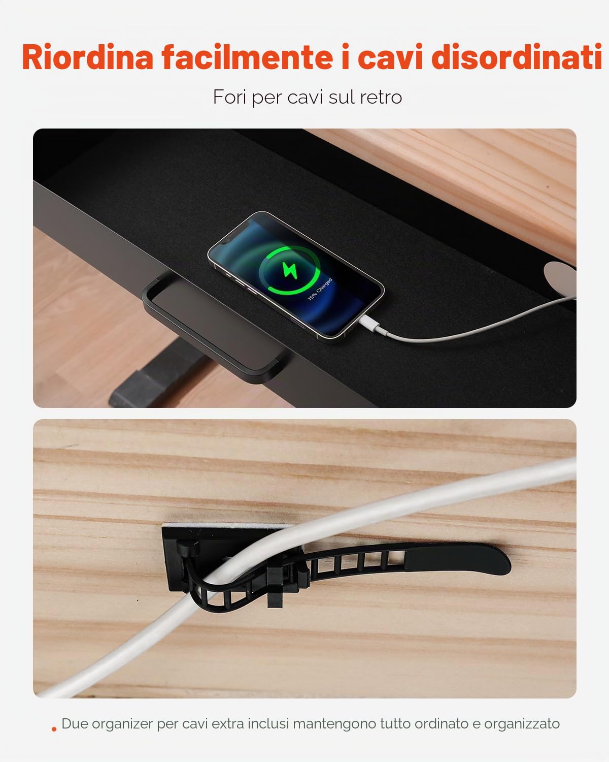 VEVOR Cassetto Estraibile Sotto Scrivania 635 x 232 x 75 mm Organizzatore Nascosto per Riporre Oggetti sulla Scrivania, Cassetto Portapenne Sotto Tavolo, per Postazioni di Lavoro da Ufficio, Nero
