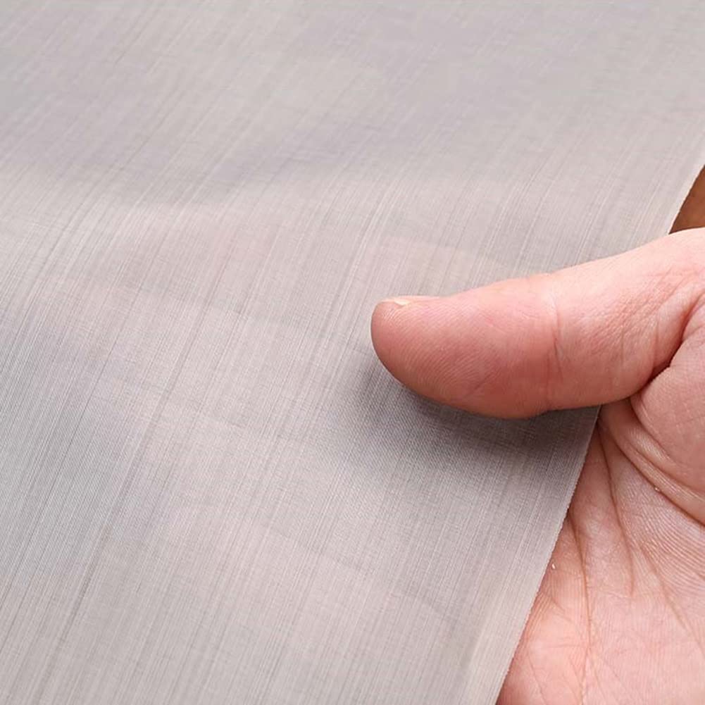 Rete Metallica Intrecciata in Acciaio Inossidabile, Maglia Estremamente fine per filtrazione, Acciaio Inossidabile 304 da 400 Maglie, Filo Intrecciato Resistente al Calore, Non arrugginisce