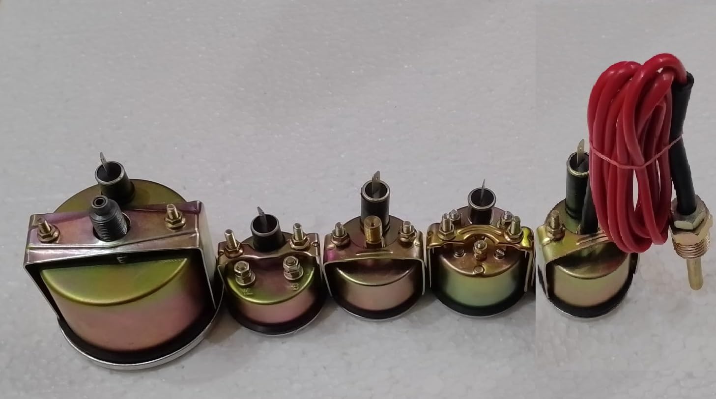 Gauges Set fits Case Tractor Temperature Tachometer Oil Pressure Ammeter Fuel Gauge Set