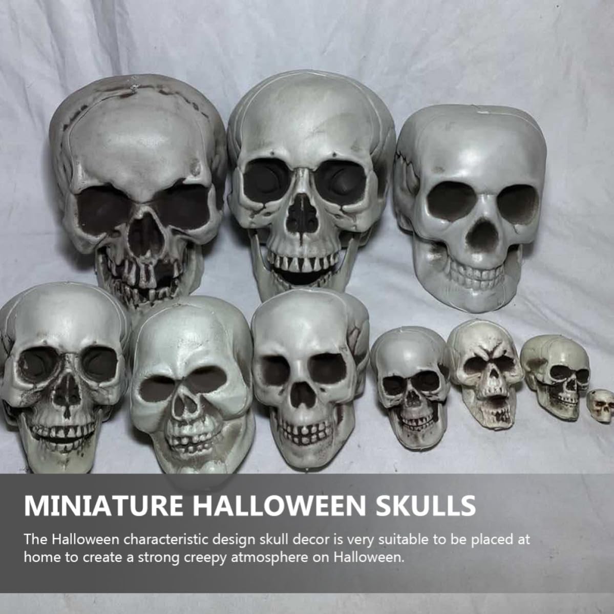 OSALADI 16 Deko für Simulierten Totenkopf Halloween Geschenkideen Pe