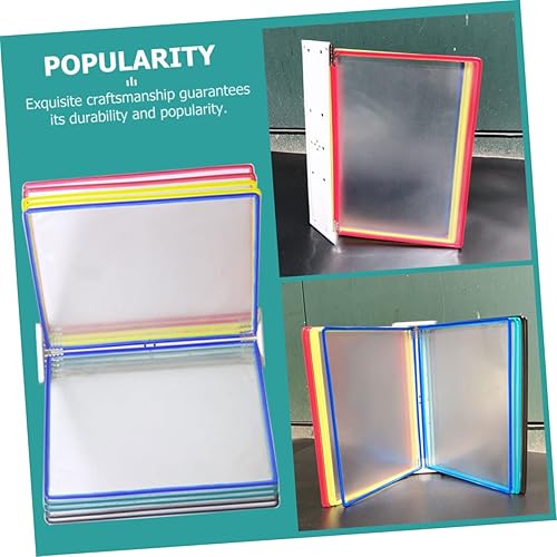 Miniatura 2 de Ciieeo Carpeta de archivos montada en la pared, separadores de plástico, contenedores de plástico, estantes de almacenamiento de plástico, carpetas