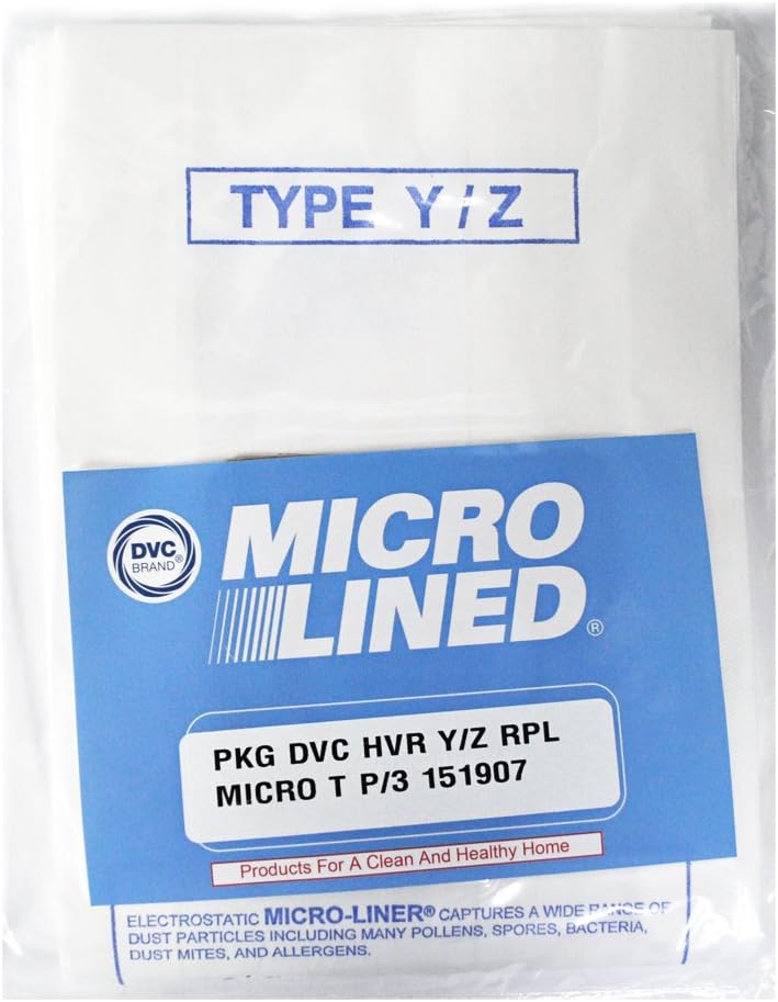 DVC Generic Micro Lined Hoover Style Y/Z Vacuum Bags