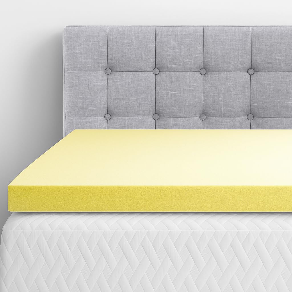 100% Memory Foam Mattress Topper – Small Single Bed Size 76 x 190 cm – 1 Inch Thick Hypoallergenic Design Made in Uk, Memory Foam Layer for Pressure Relief & Better Sleep