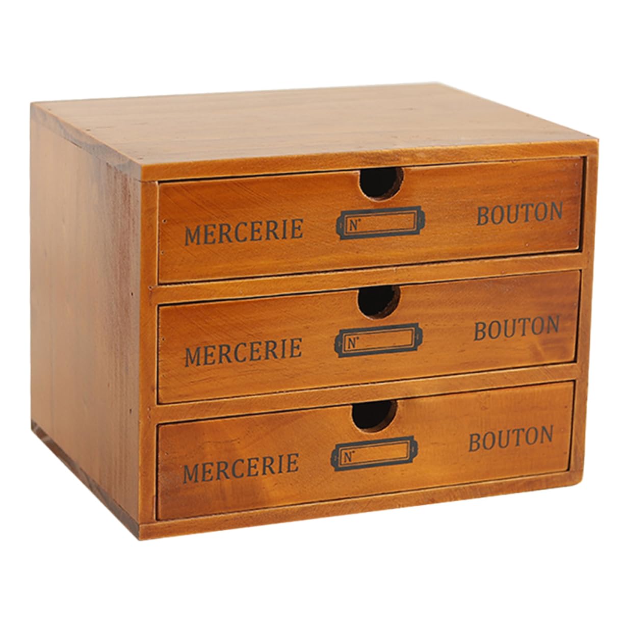 GLEAVI Armario De Almacenamiento De Madera Maciza Caja De Almacenamiento De Organizador De Escritorio Con Cajón Para Cosméticos y Papelería Para Escritorios y Estanterías