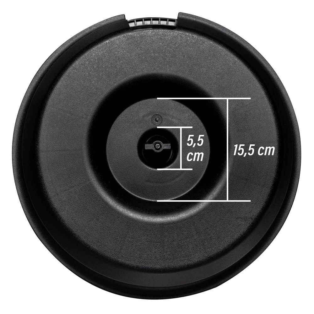Option ROCK-8-D2 - Subwoofer pasivo en rueda de repuesto compatible con sistemas de sonido Beats - 20 cm 200 W RMS, 2 x 2 ohmios (bobina de voz doble)