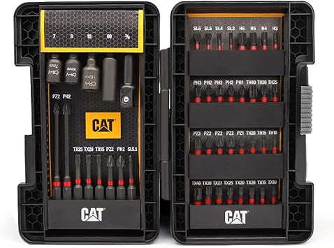 CAT DA01902 45 Piece Manganese Phosphate Alloy Screwing End Set