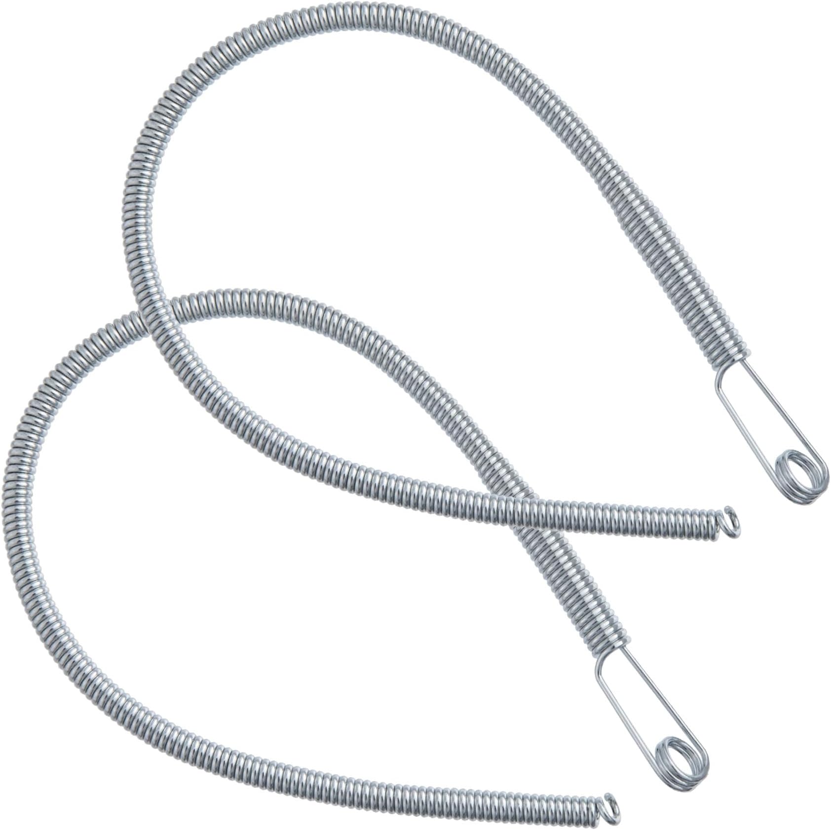 - BEIQIYA 2pcs Spring Drawstring Needle Threader, Flexible Rope Threader Tool, Metal Cords Threading Tool Replacement for Hoodie Sweatpant Jacket Clothes Bags- Silver