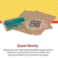 Vista 2 de School Smart Hojas de papel Kraft, 60 libras, 9 x 12 pulgadas, marrón, paquete de 100