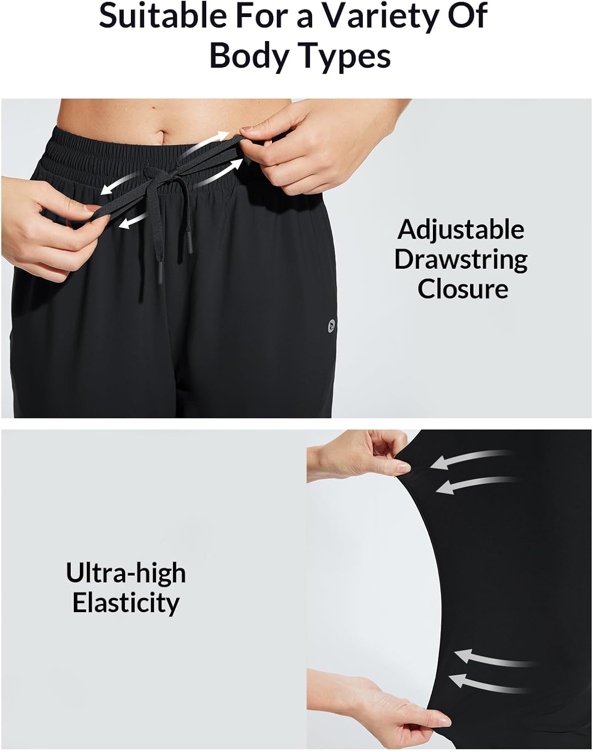 baleaf Women's Swim Capris Pants 18" Quick Dry Modest Swimsuits UPF 50+ Bathing Suit Bottoms Beach Pants with Pockets - Image 4