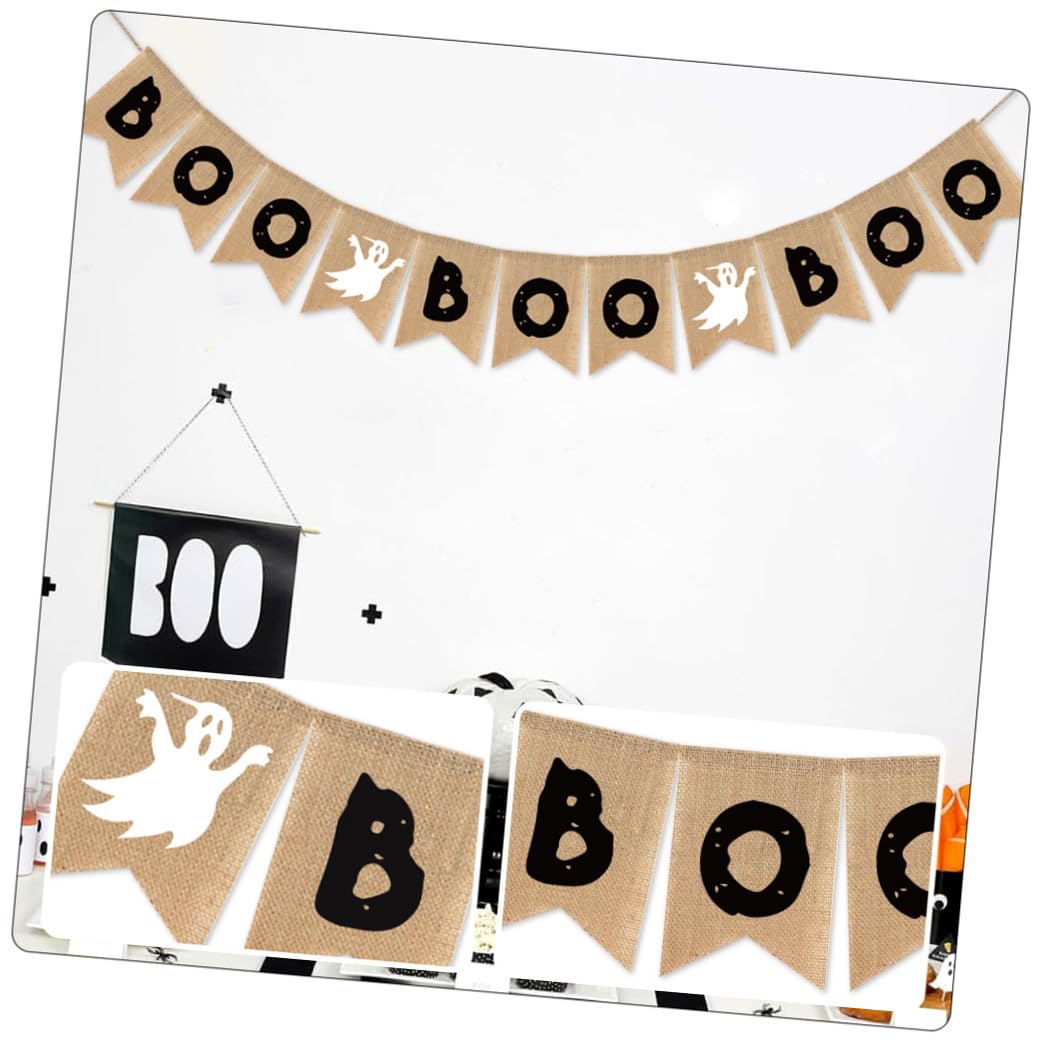Bandera Decorativa Halloween 3 Banderines Adorno De Fiesta Decoración De Fiesta
