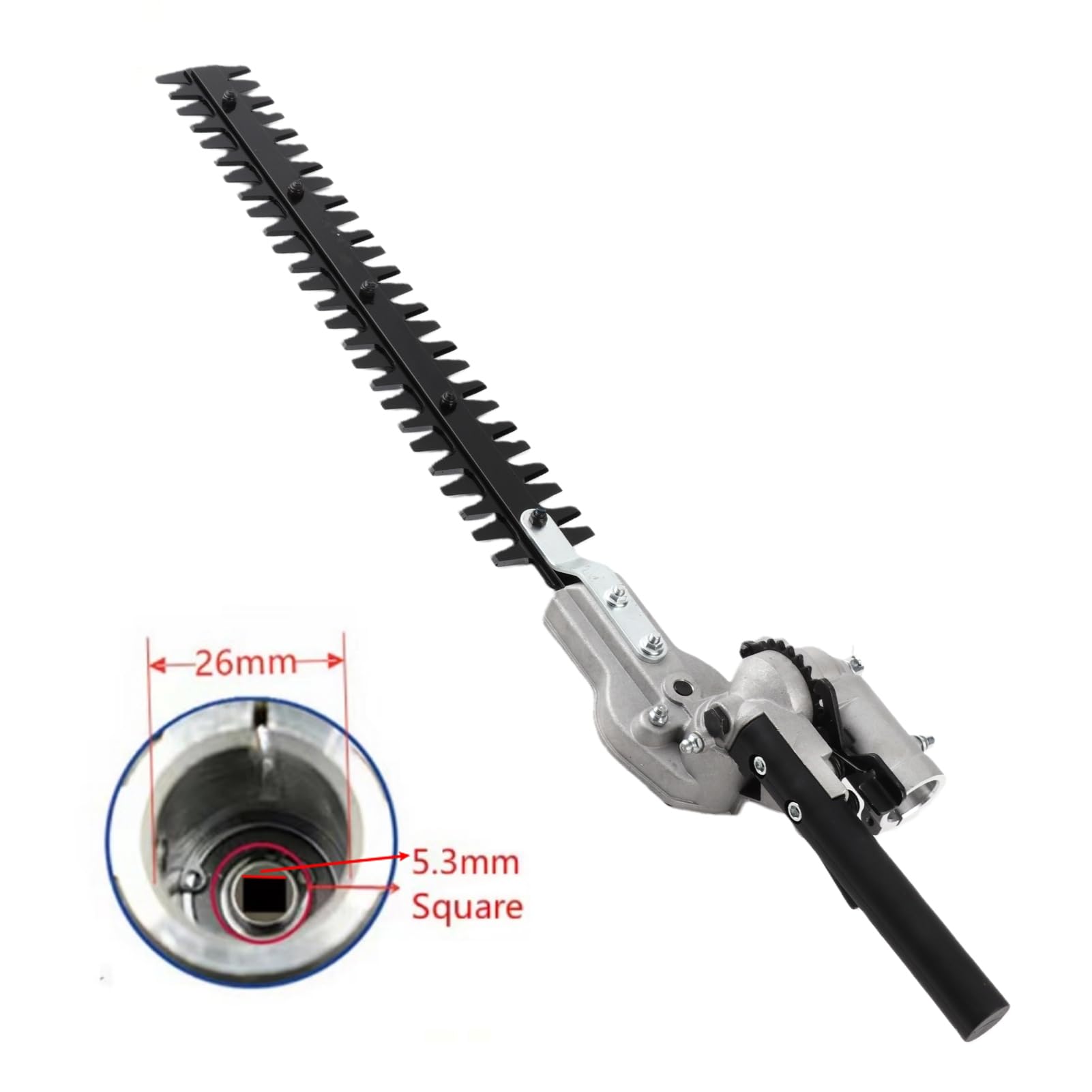 Części Zamienne do Przystawek do Nożyc do żywopłotu 26 Mm Stal Manganowa Ze Stopu Aluminium z Podwójnym Ostrzem Plecak Głowica do Nożyc do żywopłotu do Kos Spalinowych