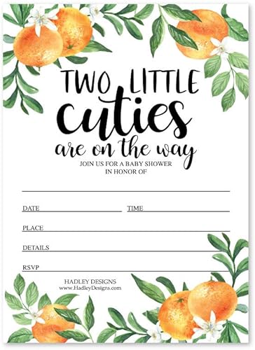 Miniatura 1 de 25 invitaciones para baby shower, invitación de espolvorear para niños o niñas gemelos, tema neutro de revelación de género de jardín mixto, lindo