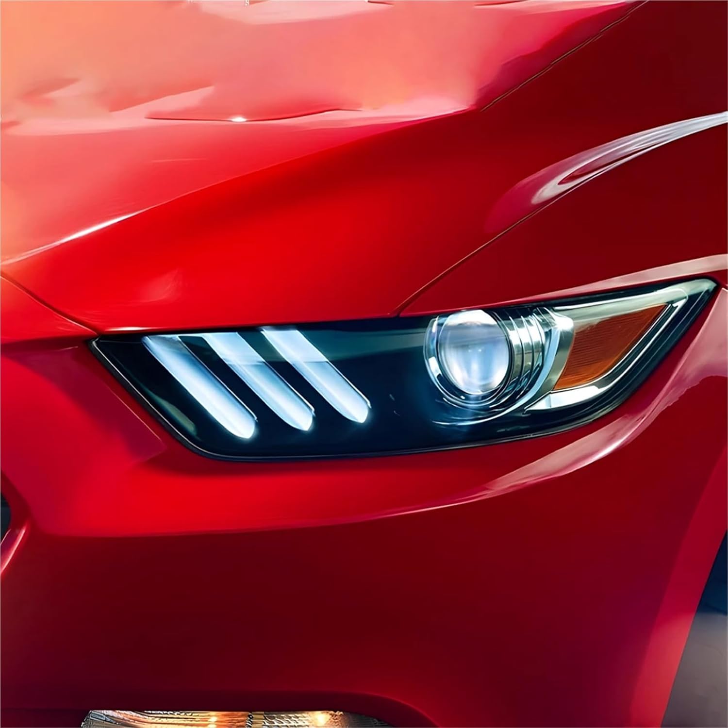 Front Lamps Compatible With Mustang 2015-2017 Plug and Play Replacement Assembly LED Auto Headlights Projector Lens Accessories