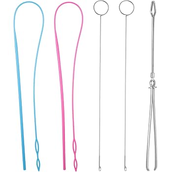 Amazon.com: WILLBOND 6 Pcs Flexible Drawstring Threader Tool