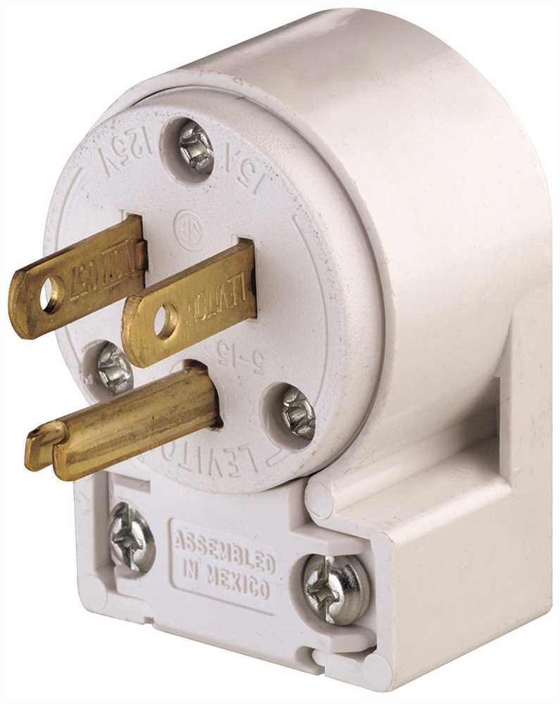 Amazon.com: Leviton 515AN 15 Amp, 125V, Angle Grounding Plug