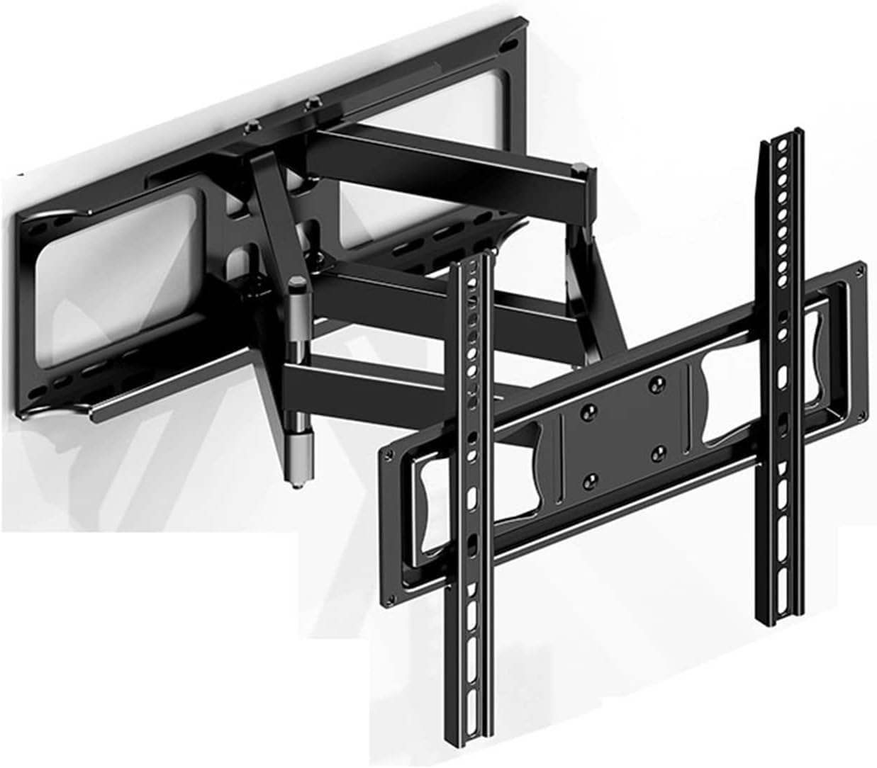 Support mural pour téléviseur pivotant et télescopique pour écran LCD