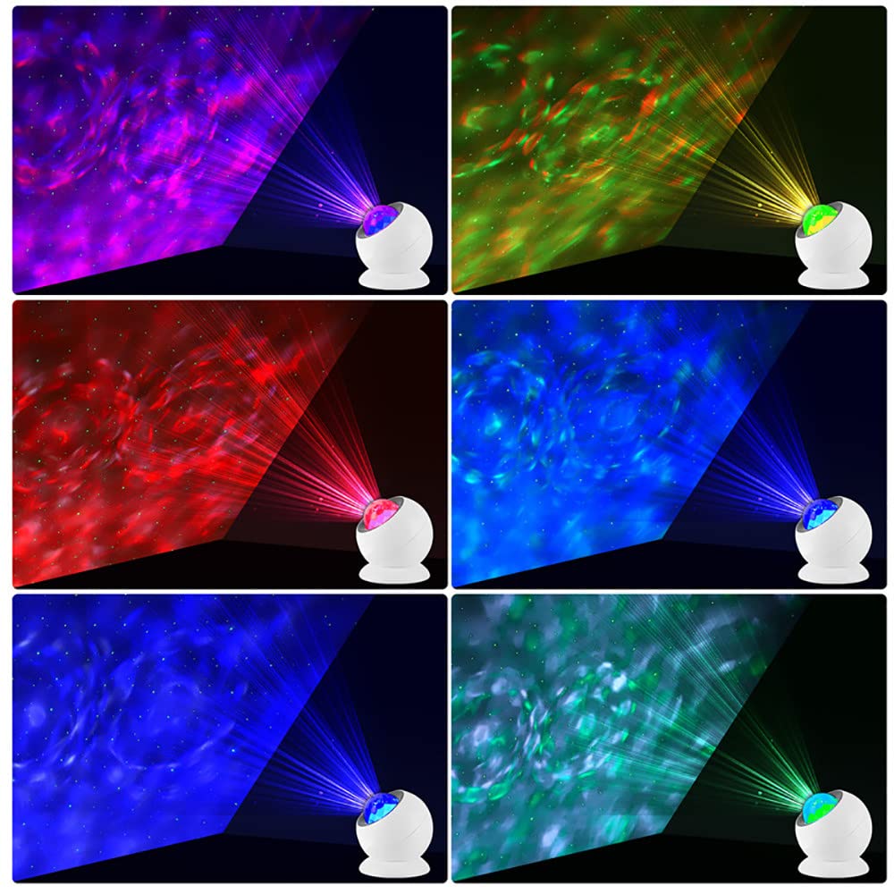 Proiettore a Luce Stellare, LED Rotazione Proiettore Lampada con Telecomando,10 modalità, per Adulti, Bambini, Feste, Regali, Natale, Decorazione della Casa