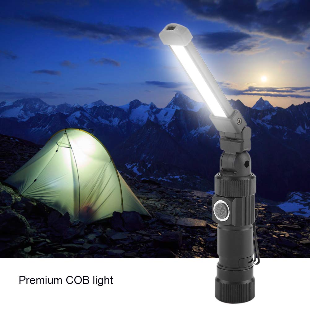 Kssvzz Lampada LED Ricaricabile Da Lavoro COB – Portatile 6 Modalità, USB-C, Impermeabile, Con Magnete - 2