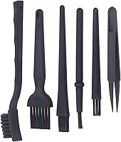 Vista 5 de Cepillo de teclado portátil antiestático, cepillo de limpieza electrónica con pinzas, cepillo antiestático, aspiradoras de computadora