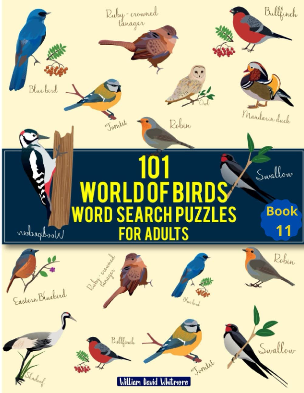 101 world of birds Word Search puzzles for Adults: Book 11 large print Birds Birds of the world word Search, Find a word puzzle book for Bird lovers ... for Seniors Adults teens and cleaver kids