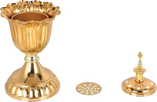 1pc Stylish Incense Censer Decorative Iron Art Burner for Home Study Yoga Room Living Room Multi-Functional Middle Eastern Design for Elegant Atmosphere