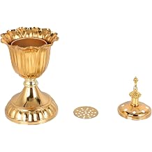 1pc Stylish Incense Censer Decorative Iron Art Burner for Home Study Yoga Room Living Room Multi-Functional Middle Eastern Design for Elegant Atmosphere