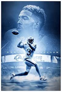 Amazon.com: Odell Beckham Jr Football Player Poster3 Canvas Art Posters Home Fine Decorations ...
