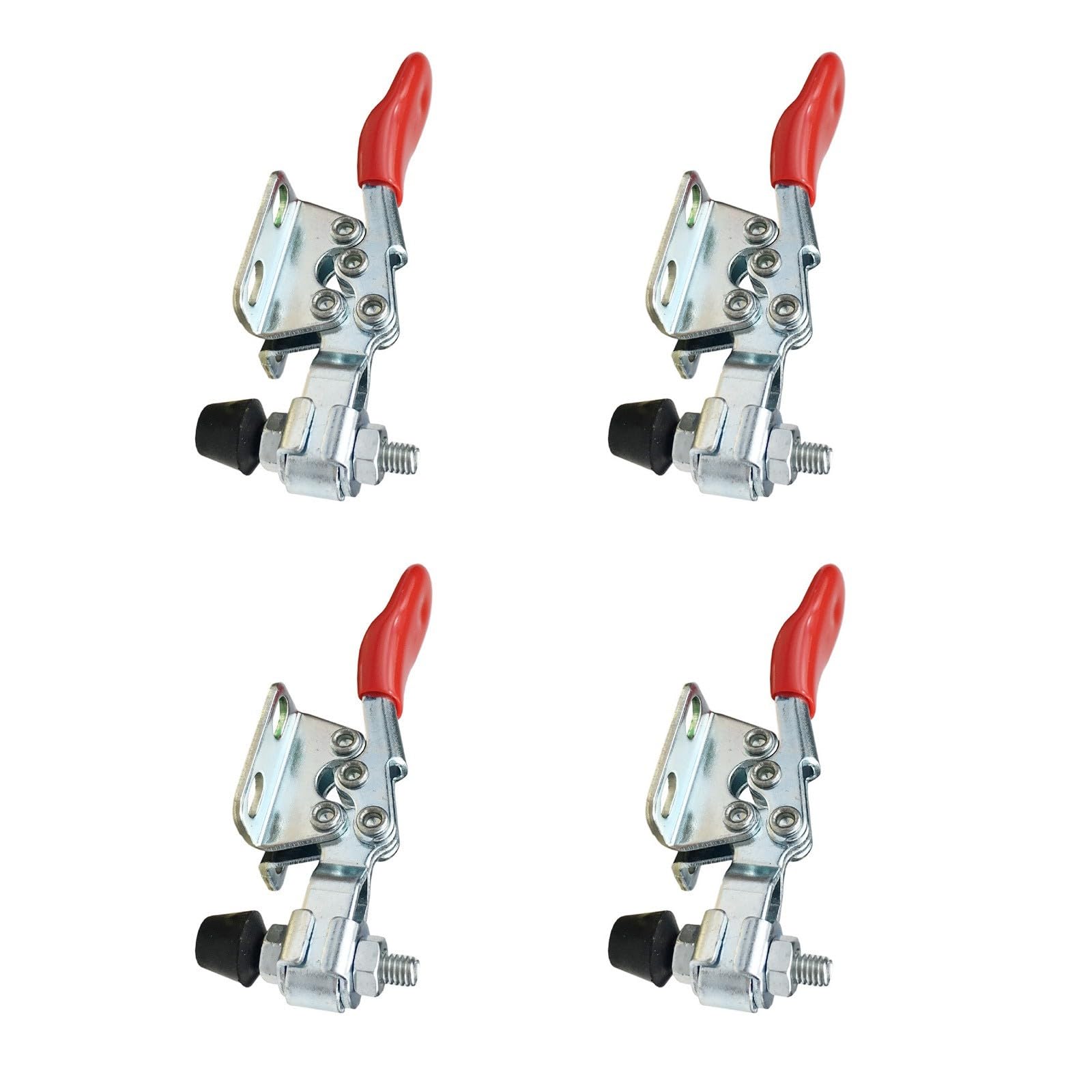 Msioytog 4 Packs Horizontal Toggle Clamp Workshop Clamping Device Quick Clips Fixing Clamps Hand Tool For Rapid Tightening Horizontal Clamps For Woodworking
