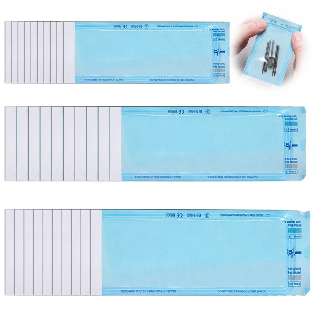 150 Pezzi Sacchetto Di Sterilizzazione, Buste Autosigillanti per Sterilizzazione, Buste Per Sterilizzazione, Per Strumenti Di Pulizia