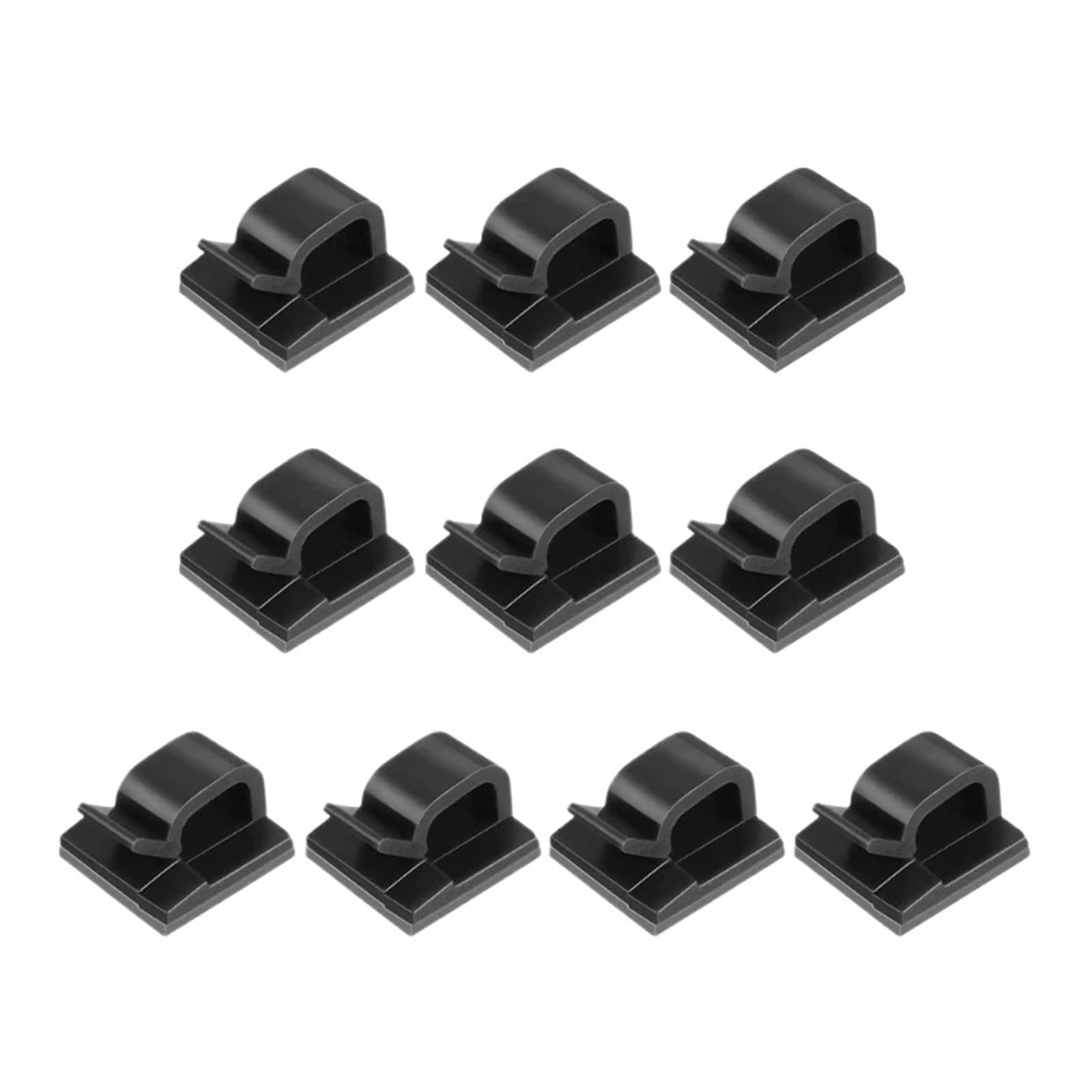 Dpnentv Black-30Pcs Self Adhesive Cable Clips Wire Organizer For Office Wall Cord Holder