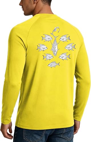Mens Rash Guard Long Sleeve Cooling Comfortable Sunshirts for Men Mens Graphic S
