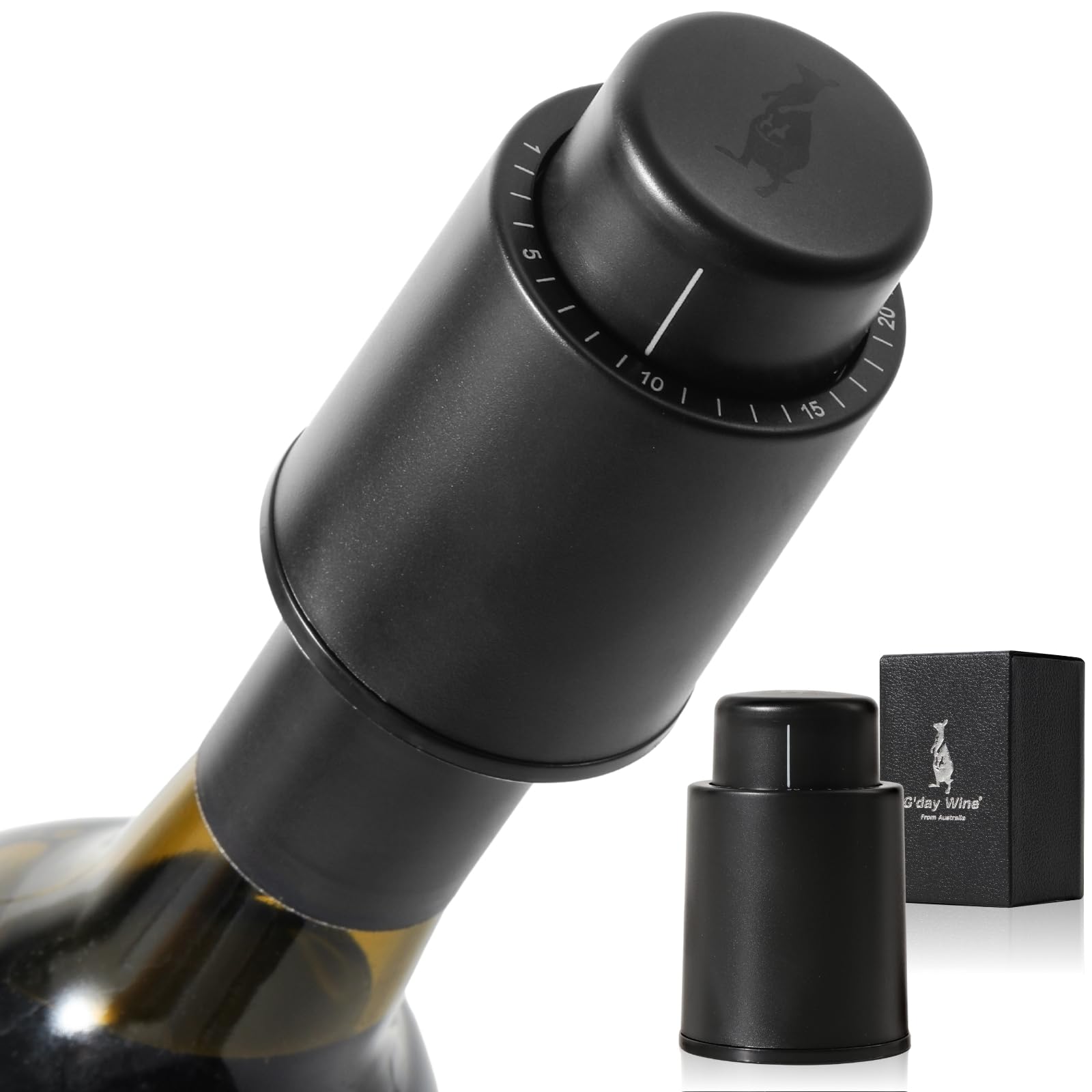 Amazon｜[G'day Wine] ワインストッパー 【手軽に鮮度長持ち