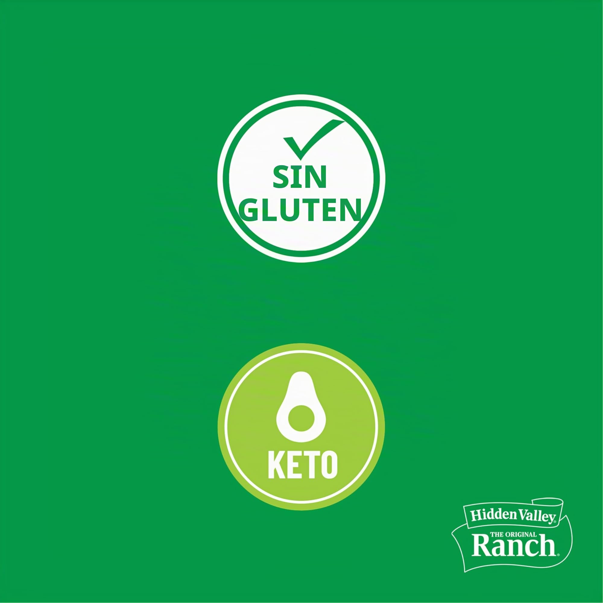 Hidden Valley Original Ranch - Aderezo y aderezo para ensalada, botella de 8 onzas (el paquete puede variar)