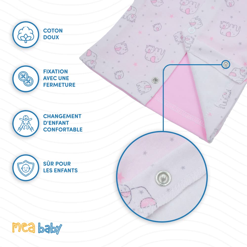 MEA BABY Veste bébé Unisexe à Manches Longues, Lot de 5, pour Filles et garçons (Parent)