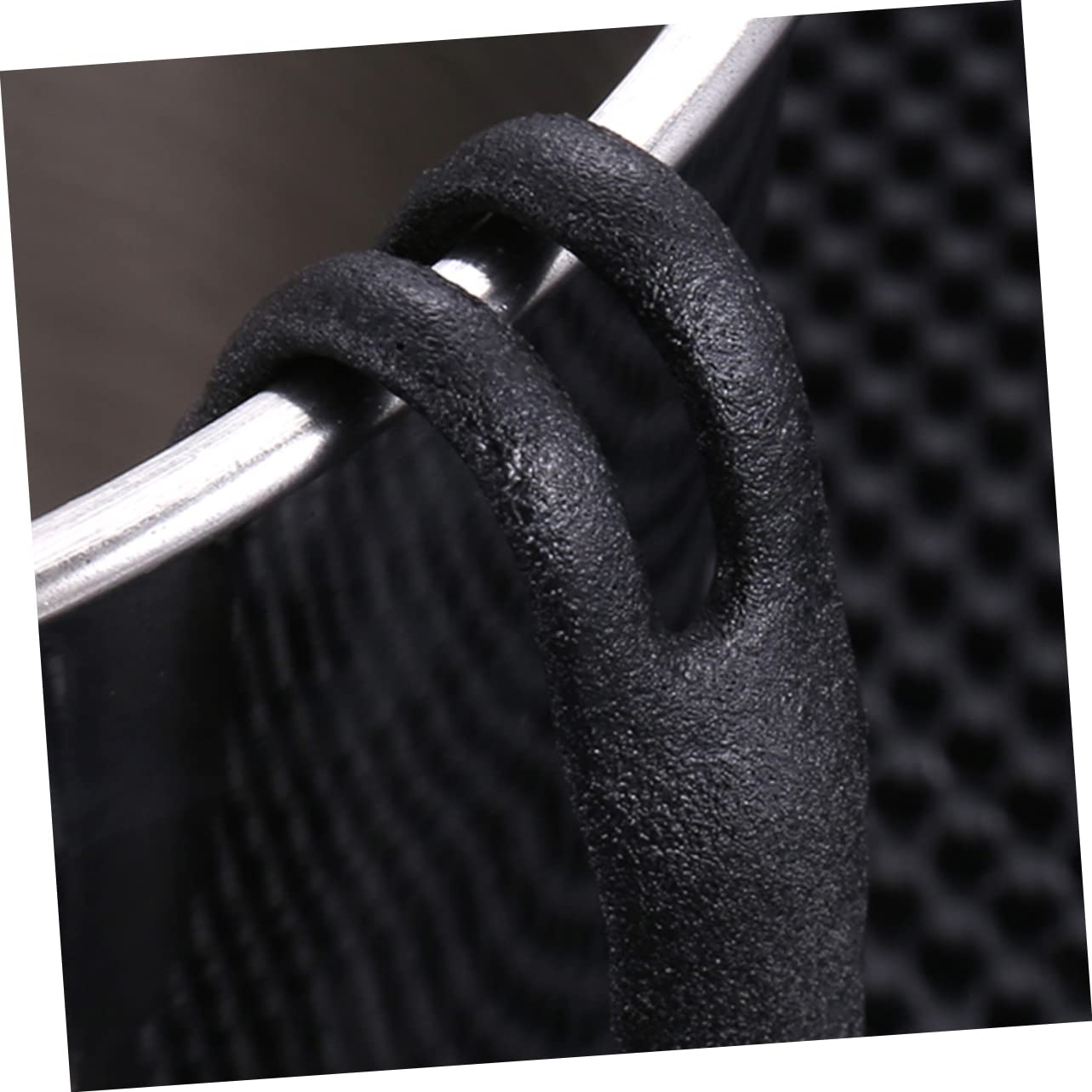 KICHOUSE 1set Non Stainless Steel Serving Tongs with Toothed Resistant Food Clip for Ice Sugar Appetizers for Home Party Kitchen Use Black 2pcs